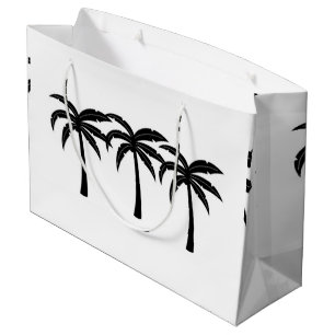 Grand Sac Cadeau Palmiers tropicaux