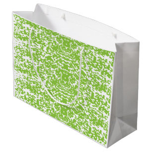 Grand Sac Cadeau Papier d'emballage bleu avec une feuille de neige 