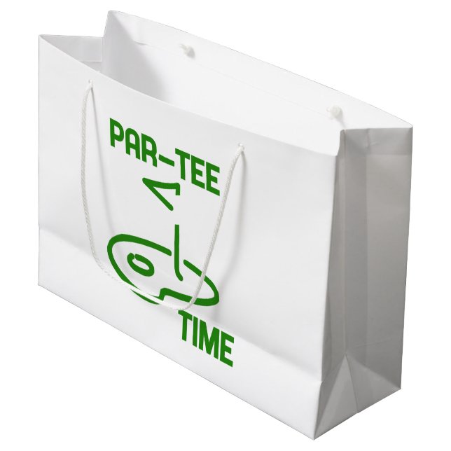 Grand Sac Cadeau Par Tee Time (Devant Angle)