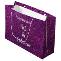 Parties scintillant rose pourpre 50 Fabuleux Anniv