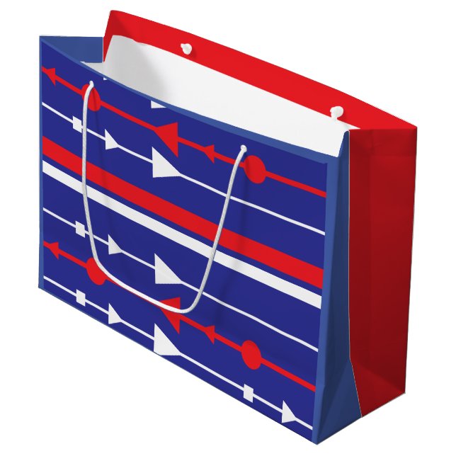 Grand Sac Cadeau Partriotique (Devant Angle)