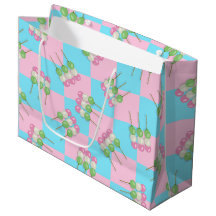 Pastel Pink Blue À damiers Dango Cadeau