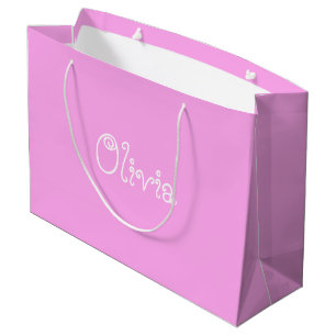 Grand Sac Cadeau Pastel Pink Color Baby shower Cadeau