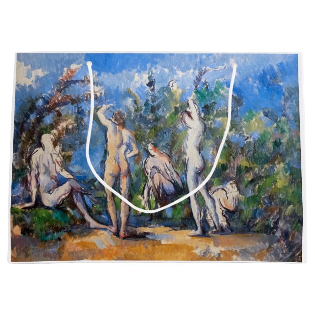 Grand Sac Cadeau Paul Cezanne - Cinq Bathères (Devant)