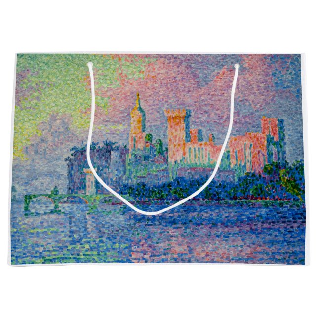 Grand Sac Cadeau Paul Signac - Le Palais Pape, Avignon (Devant)