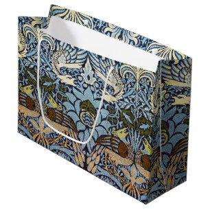 Grand Sac Cadeau Peacock et Dragon, William Morris Grand Cadeau