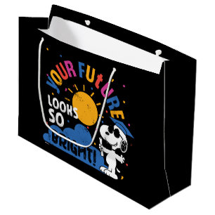 Grand Sac Cadeau Peanuts Snoopy Votre avenir est si brillant