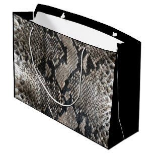 Grand Sac Cadeau Peau de serpent à la mode de python - mode