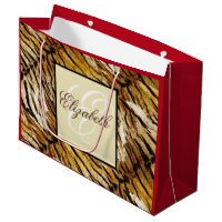 Peau de tigre, monogramme, élégant, tigre, rayé