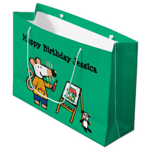 Grand Sac Cadeau Peinture avec Maisy !