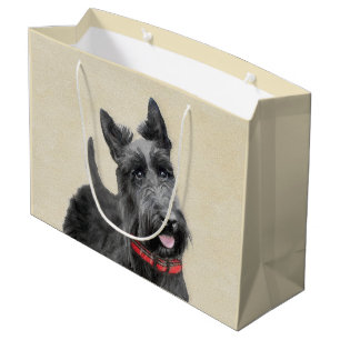 Grand Sac Cadeau Peinture écossaise Terrier - Cute Original Dog Ar