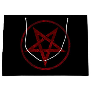 Grand Sac Cadeau Pentagram Red Devil