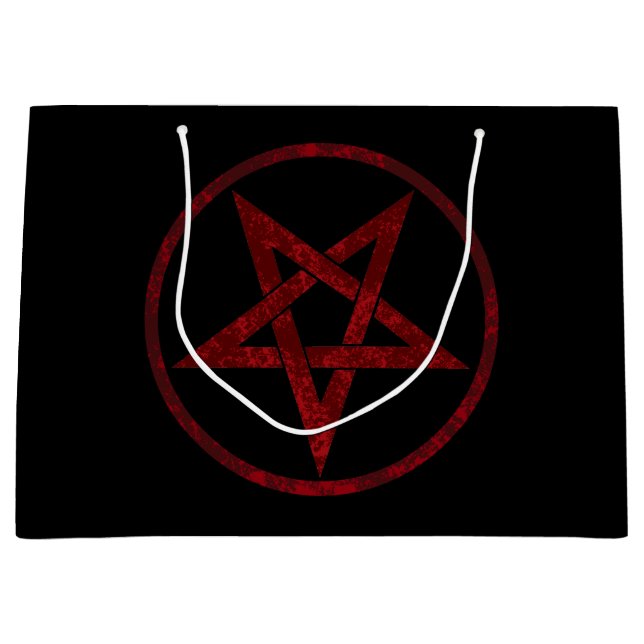 Grand Sac Cadeau Pentagram Red Devil (Devant)