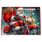 Père Noël en moto