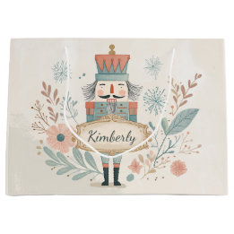 Grand Sac Cadeau Personalized Pastel Nutcracker Christmas