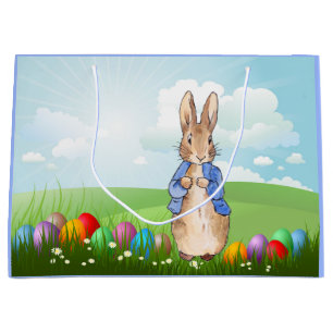 Grand Sac Cadeau Peter le lapin lapin lapin de Pâques lapin
