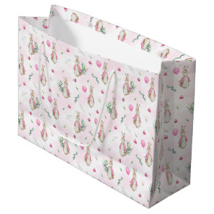 Grand Sac Cadeau Peter Rabbit rose