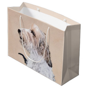 Grand Sac Cadeau Petit Basset Griffon Vendéen Peinture - Chien Art