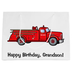 Grand Sac Cadeau Petit-fils de joyeux anniversaire avec la pompe à