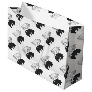 Grand Sac Cadeau Petit ours Ours Silhouette Main