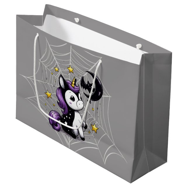 Grand Sac Cadeau Petite licorne (Devant Angle)