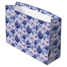 Petites nuances de bleu abstraites florales botani