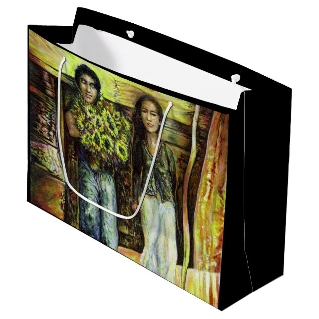 Grand Sac Cadeau Phase de ChapeI Sixtine d'un ChaIIenge (Devant Angle)