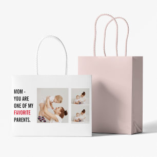 Grand Sac Cadeau Photo de collection moderne & Joyeux cadeau de la 