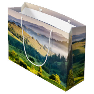 Grand Sac Cadeau Photo de paysage naturel de collines ondoyantes
