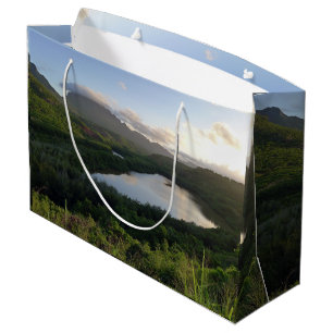 Grand Sac Cadeau Photo de paysage naturel hawaïen