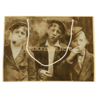 photo vintage de nouveaux fumeurs de cigares sepia