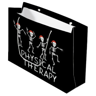 Grand Sac Cadeau Physiothérapeute squelette de Noël étudiant en DPT