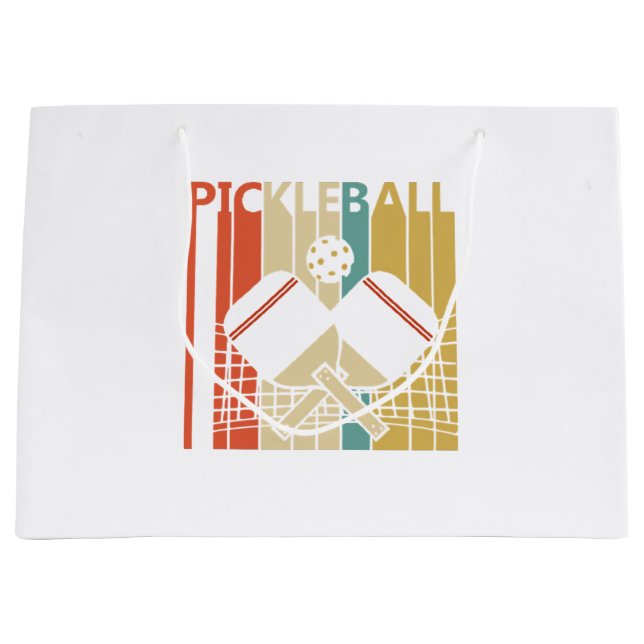 Grand Sac Cadeau Pickleball vintage (Devant)