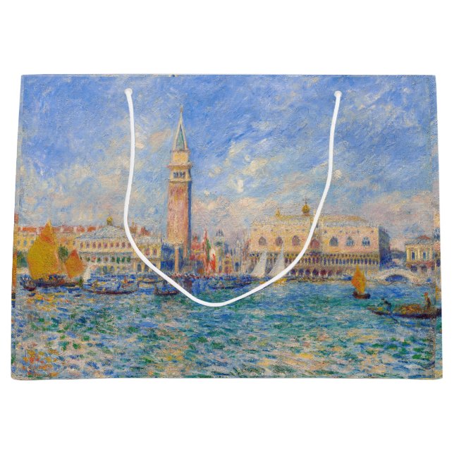 Grand Sac Cadeau Pierre-Auguste Renoir - Venise, le Palais des Doge (Devant)
