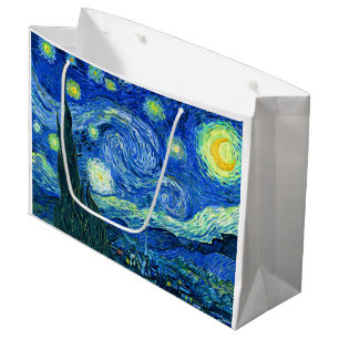 Grand Sac Cadeau PixDezines van gogh étoile nuit/st. remy