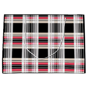 Grand Sac Cadeau Plaid, tartan