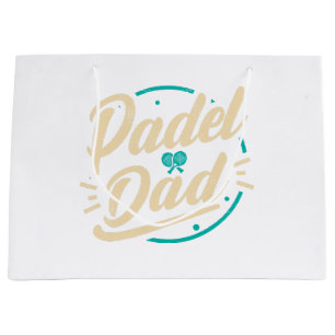 Grand Sac Cadeau Plate-forme de Padel Dad Tennis Paddleball Padel