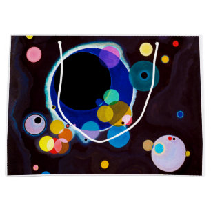 Grand Sac Cadeau Plusieurs cercles, Wassily Kandinsky