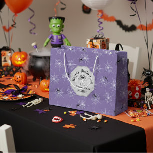 Grand Sac Cadeau Poids Déplaisant Purple Araignée Personnalisé Hall