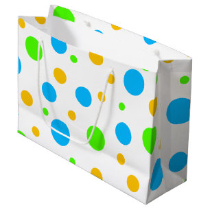 Grand Sac Cadeau Points lumineux amusants