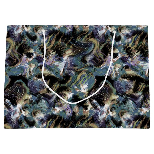 Grand Sac Cadeau Poisson marbré (Devant)