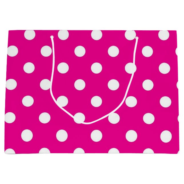 Grand Sac Cadeau Polka dot (Devant)