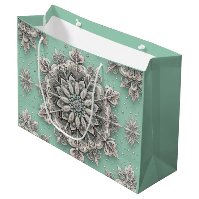 Grand Sac Cadeau Pouf carré (Devant Angle)
