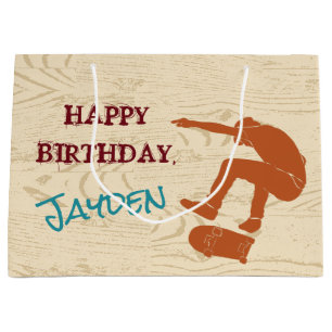 Grand Sac Cadeau Pour Skateboarders Skateboard Graphics Personnalis