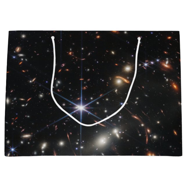 Grand Sac Cadeau Première vue profonde de l'univers de Webb (Devant)