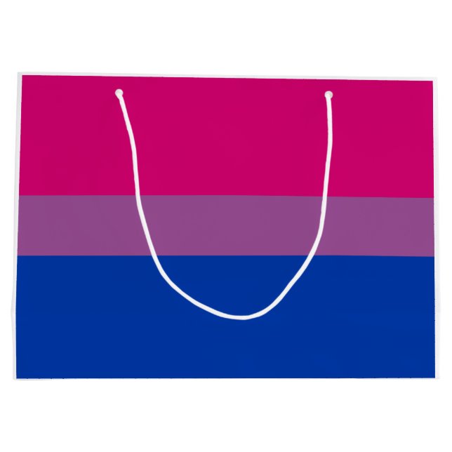 Grand Sac Cadeau Pride bisexuelle (Bi Drapeau) (Dos)