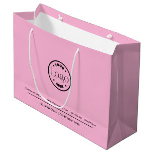 Grand Sac Cadeau Promotion commerciale   Logo personnalisé - Arrièr
