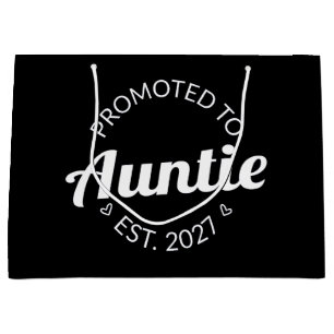 Grand Sac Cadeau Promue Tatie Est 2027 Nouvelle Tante I