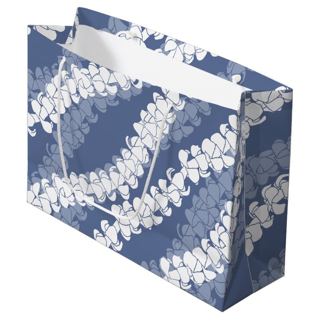 Grand Sac Cadeau Puakenikeni lei (Devant Angle)