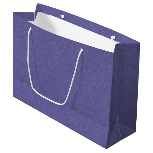 Grand Sac Cadeau Purple textured surface swirling pattern (Devant Angle)